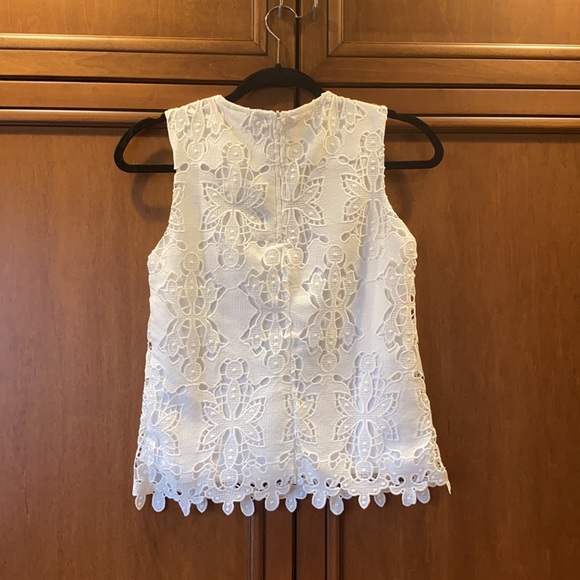 NWT H&M White Lace Sleeveless Top - Picture 4 of 7